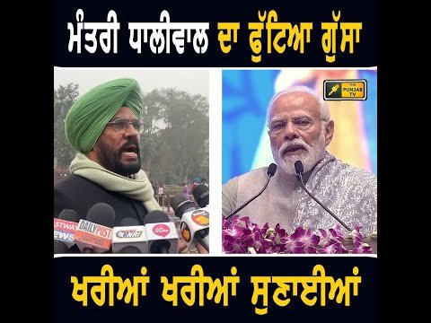 ਮਾਨ ਸਰਕਾਰ ਦੇ ਮੰਤਰੀ ਕੁਲਦੀਪ ਧਾਲੀਵਾਲ ਦਾ ਫੁੱਟਿਆ ਗੁੱਸਾ Minister Kuldeep Dhaliwal on Modi Govt | Punjab TV