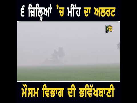 ਪੰਜਾਬ ‘ਚ ਮੀਂਹ ਦਾ ਅਲਰਟ #punjabinews
