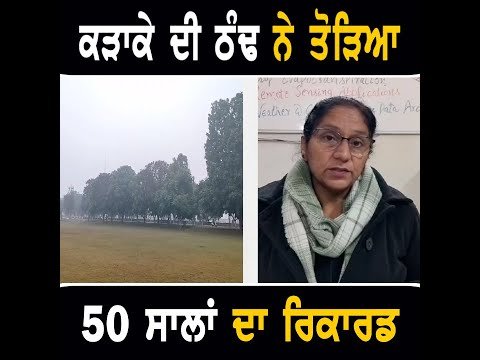 ਕੜਾਕੇ ਦੀ ਠੰਢ ਨੇ ਤੋੜਿਆ ਪਿਛਲੇ ੫੦ ਸਾਲਾਂ ਦਾ ਰਿਕਾਰਡ Weather forecast of Punjab | The Punjab TV